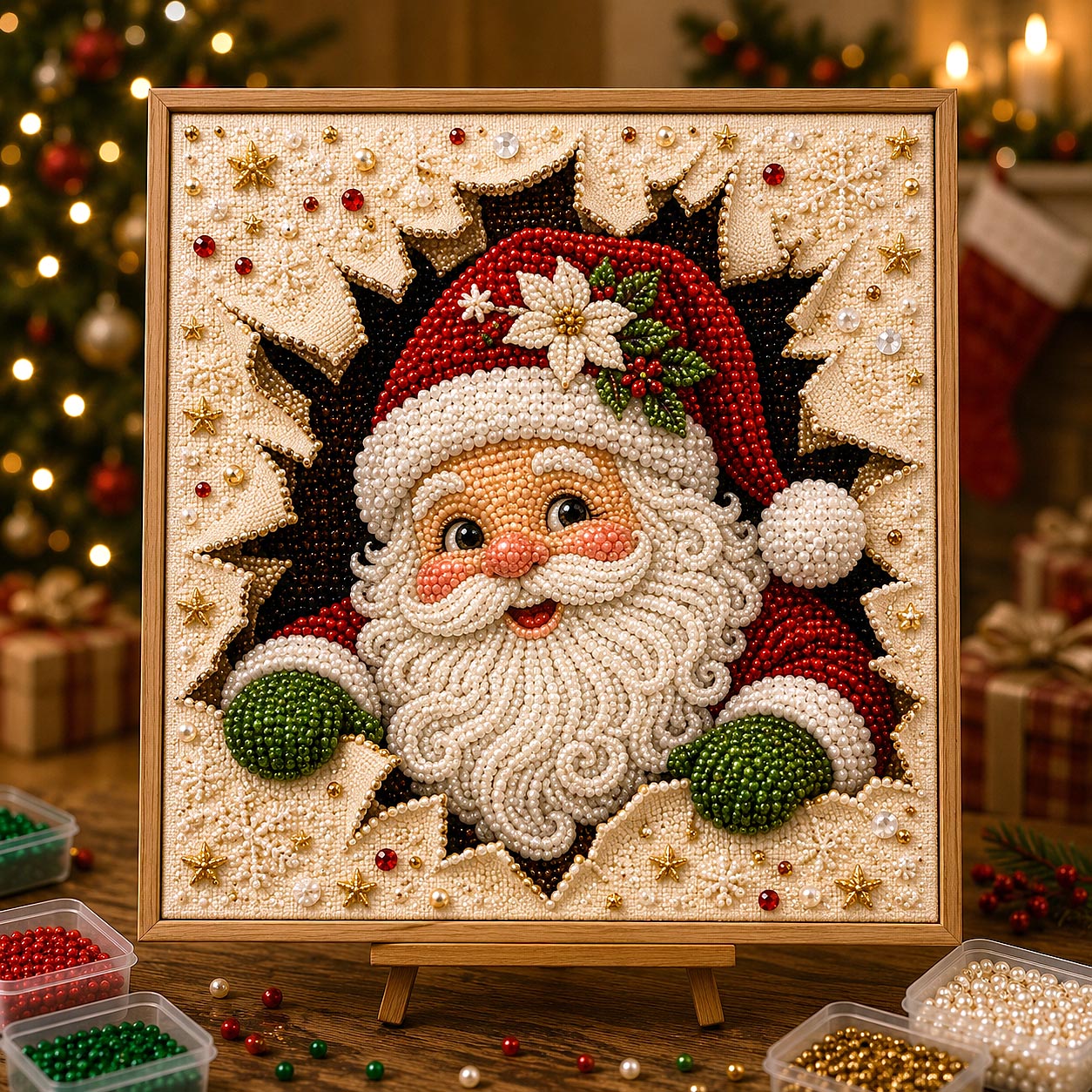 🔥 EARLY CHRISTMAS SALE 49% OFF - Christmas Santa Claus DIY Diamond Pearl Art Kit GFTOTP21402