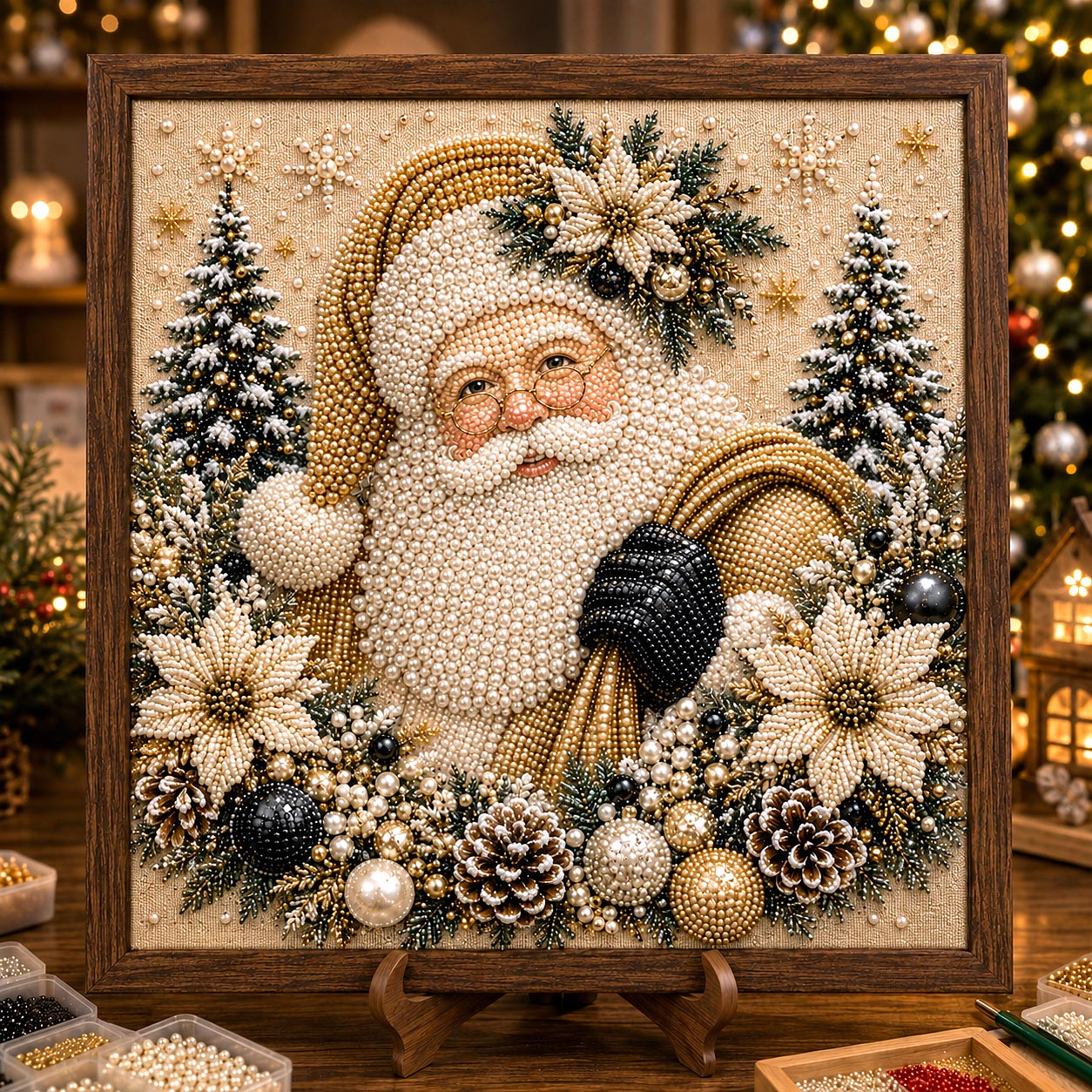 🔥 EARLY CHRISTMAS SALE 49% OFF - Christmas Santa Claus DIY Diamond Pearl Art Kit GFTOTP21402