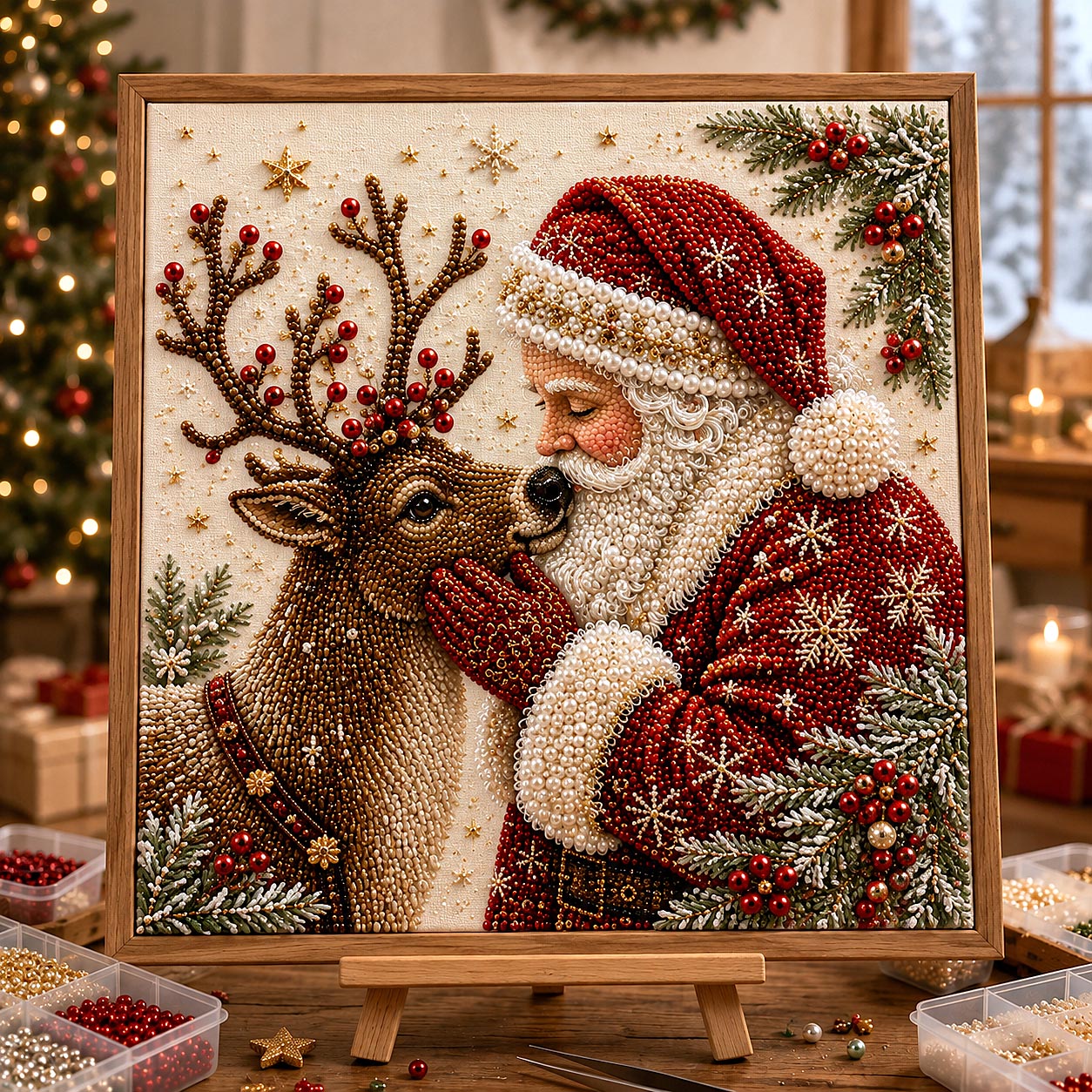 🔥 EARLY CHRISTMAS SALE 49% OFF - Christmas Santa Claus DIY Diamond Pearl Art Kit GFTOTP21402