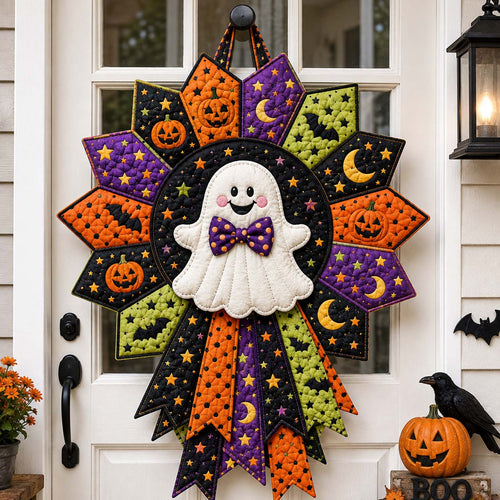 Playful Ghost Custom Shape Quilted Door Hanger GFTOTP21491