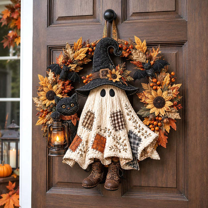 Patchwork Ghost Custom Shape Quilted Door Hanger GFTOTP21495