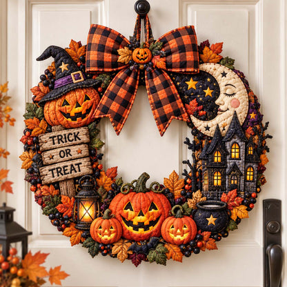 Trick Or Treat Custom Shape Quilted Door Hanger GFTOTP21497