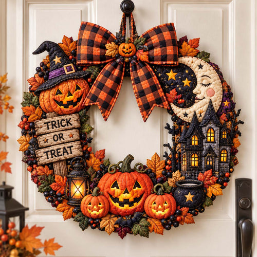 Trick Or Treat Custom Shape Quilted Door Hanger GFTOTP21497