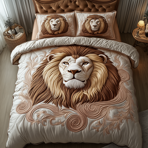 Majestic Lion 3-Piece Quilted Bedding Set GFTOTP2160
