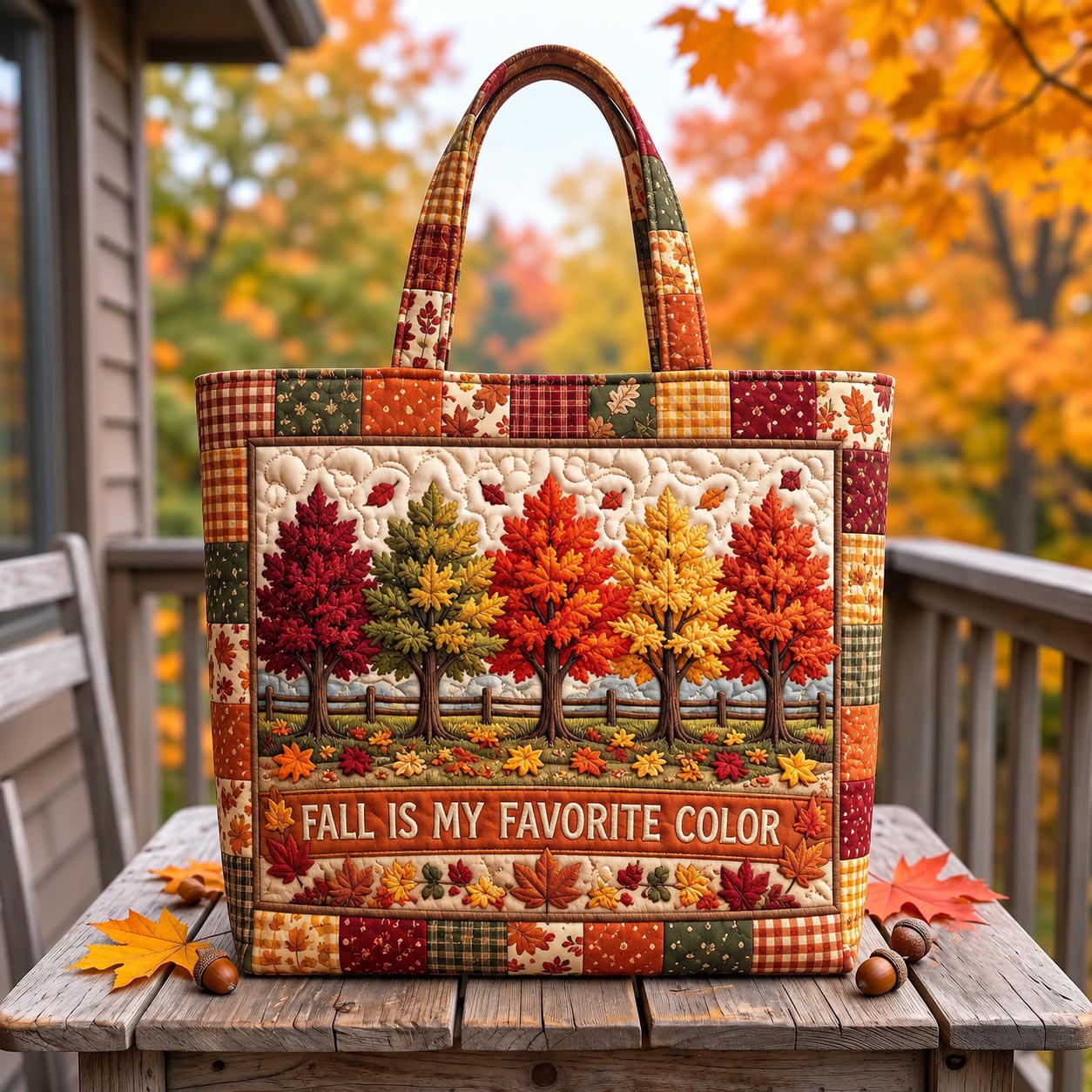 All Fall Things Quilted Tote Bag GFTOTP21622
