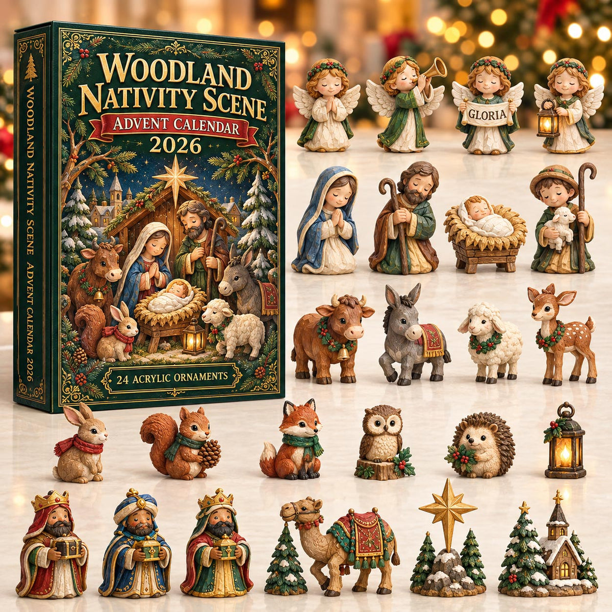 Woodland Nativity Scene Advent Calendar 2026 GFTOTP21685