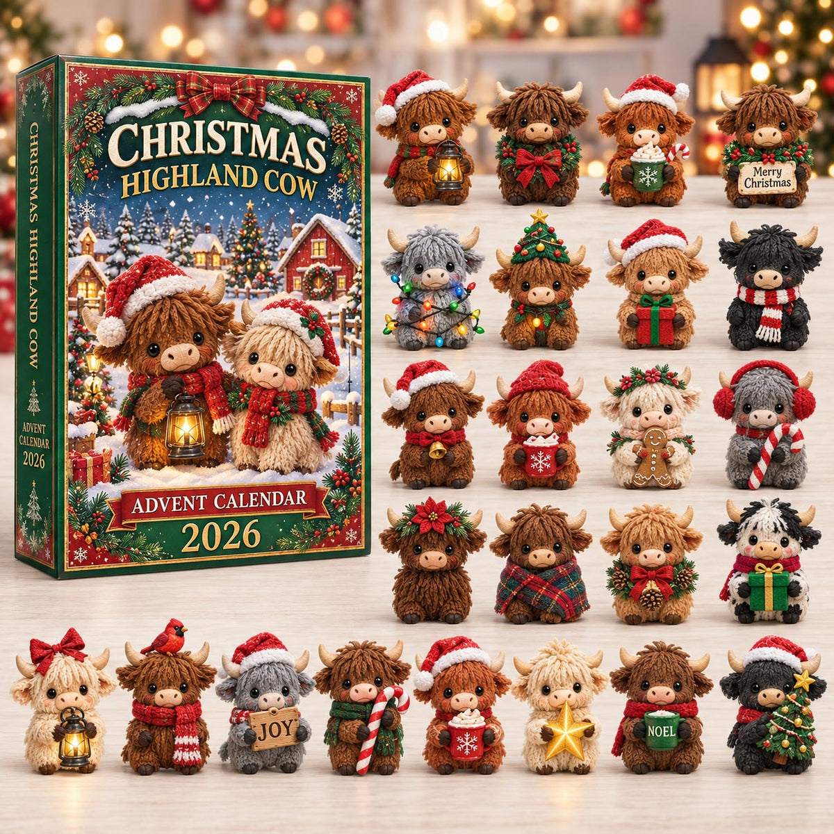 Christmas Highland Cow Advent Calendar 2026 GFTOTP21687