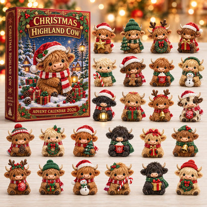 Christmas Highland Cow Advent Calendar 2026 GFTOTP21688