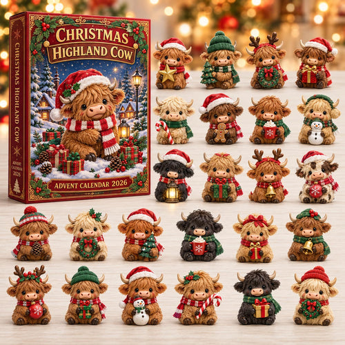 Christmas Highland Cow Advent Calendar 2026 GFTOTP21688