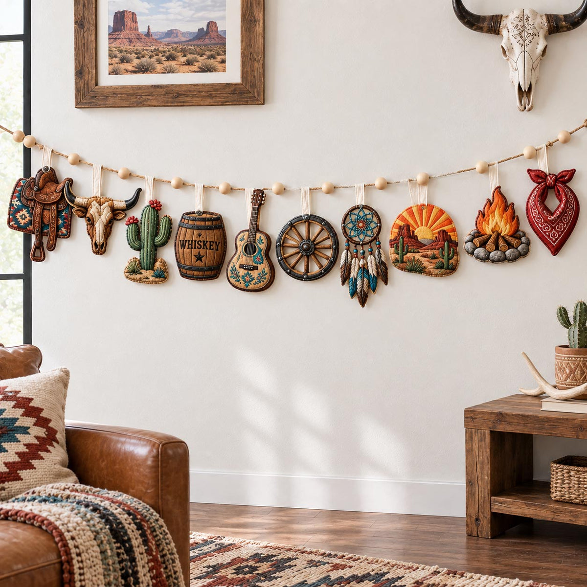 Southwest Desert Custom Shape Quilted Garland GFTOTP21767