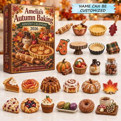 Personalized Autumn Baking Advent Calendar 2026 QTCUZ GFTOTP21803