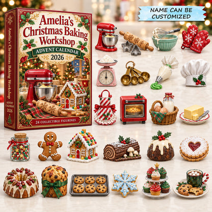 Personalized Christmas Baking Workshop Advent Calendar 2026 QTCUZ GFTOTP21804