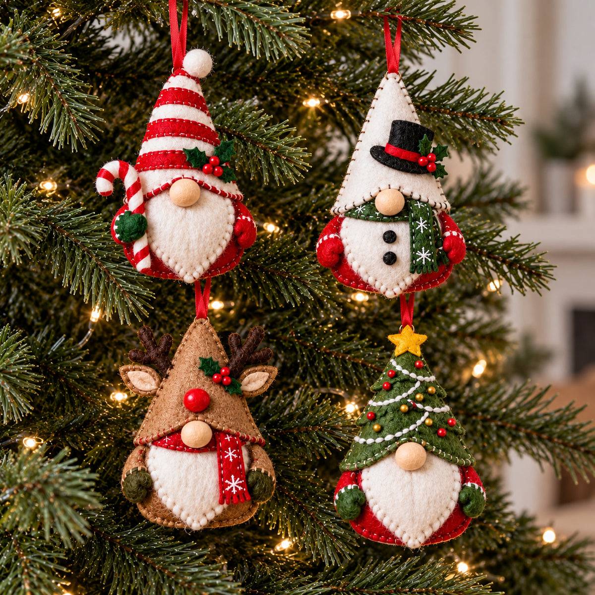 Christmas Gnome Felt Ornament Gift Set GFTOTP21831