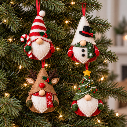 Christmas Gnome Felt Ornament Gift Set GFTOTP21831