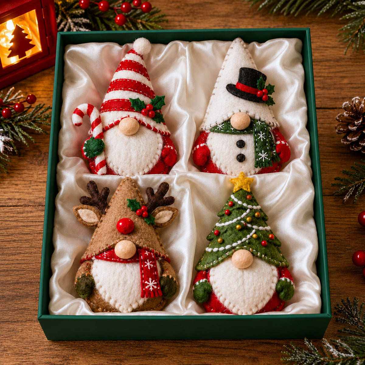 Christmas Gnome Felt Ornament Gift Set GFTOTP21831