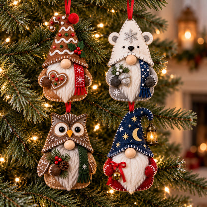 Christmas Gnome Felt Ornament Gift Set GFTOTP21832