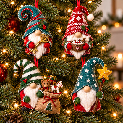 Christmas Gnome Felt Ornament Gift Set GFTOTP21833