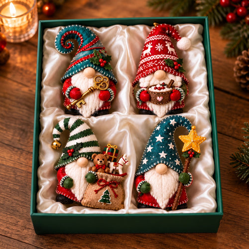 Christmas Gnome Felt Ornament Gift Set GFTOTP21833