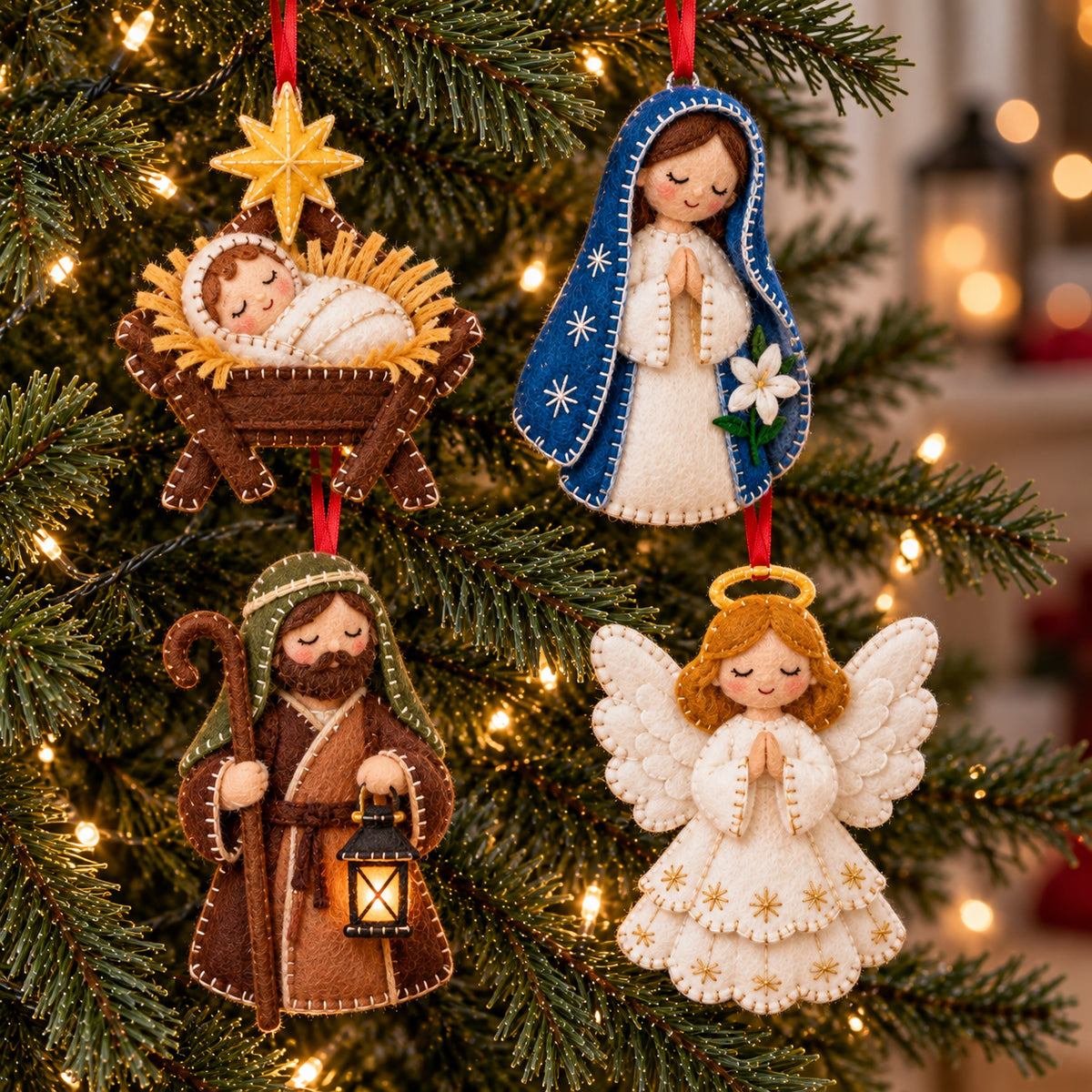 Nativity Scene Felt Ornament Gift Set GFTOTP21836
