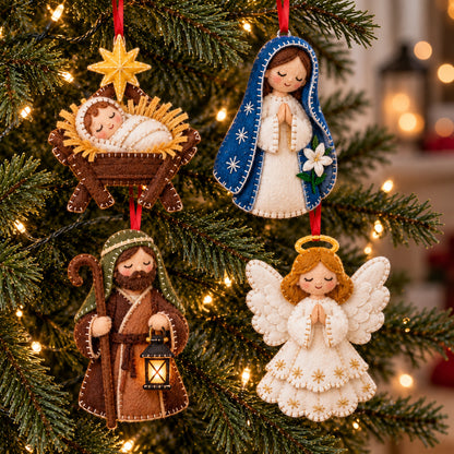 Nativity Scene Felt Ornament Gift Set GFTOTP21836
