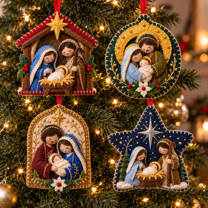 Nativity Scene Felt Ornament Gift Set GFTOTP21839