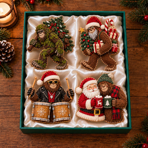 Festive Bigfoot Felt Ornament Gift Set GFTOTP21846