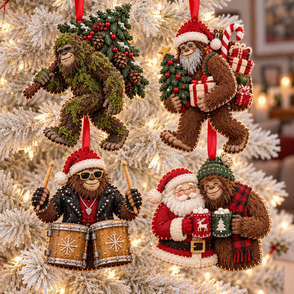 Festive Bigfoot Felt Ornament Gift Set GFTOTP21846