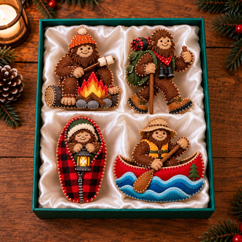 Festive Bigfoot Felt Ornament Gift Set GFTOTP21850