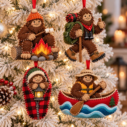 Festive Bigfoot Felt Ornament Gift Set GFTOTP21850