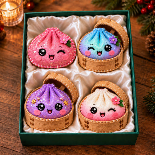 Kawaii Dumpling Felt Ornament Gift Set GFTOTP21856