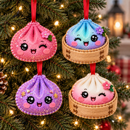 Kawaii Dumpling Felt Ornament Gift Set GFTOTP21856