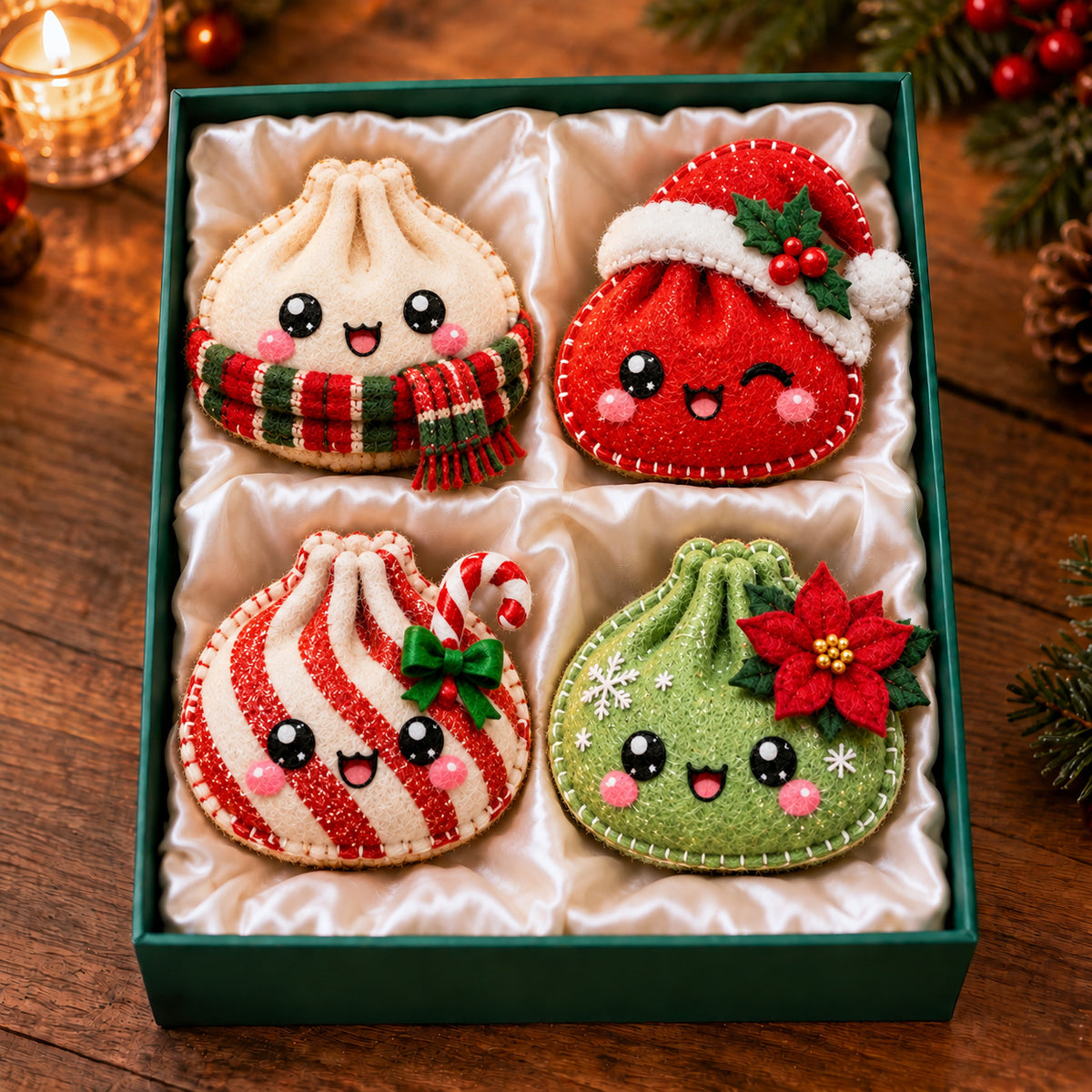 Christmas Dumpling Felt Ornament Gift Set GFTOTP21858