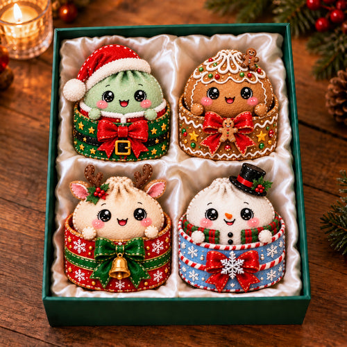 Christmas Dumpling Felt Ornament Gift Set GFTOTP21859