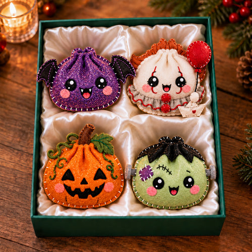 Halloween Dumpling Felt Ornament Gift Set GFTOTP21861
