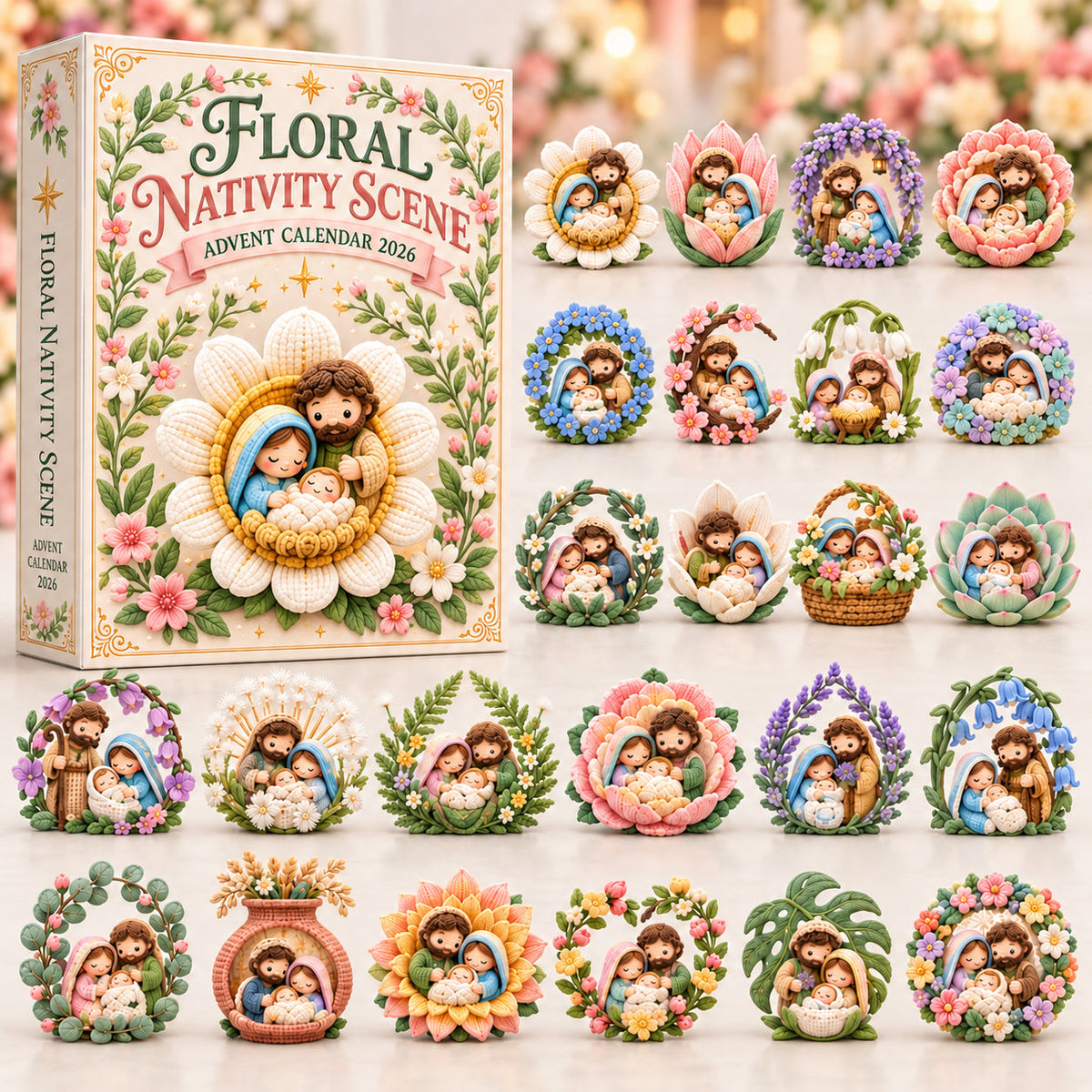 Floral Nativity Scene Advent Calendar 2026 GFTOTP21900