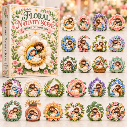 Floral Nativity Scene Advent Calendar 2026 GFTOTP21900
