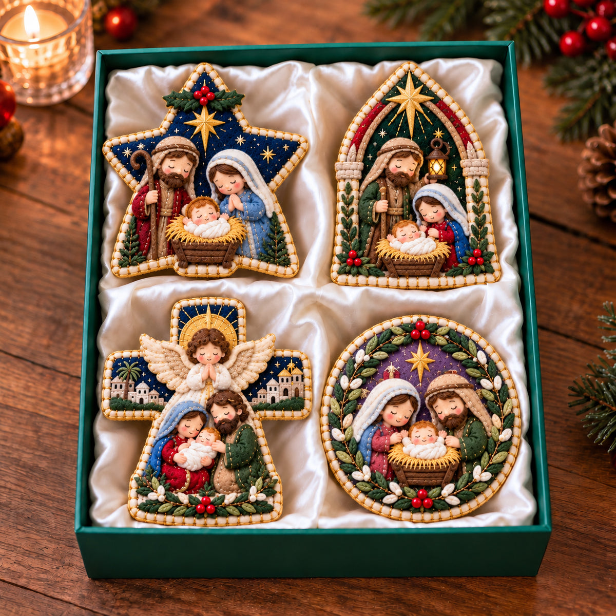 Holy Nativity Felt Ornament Gift Set GFTOTP21908