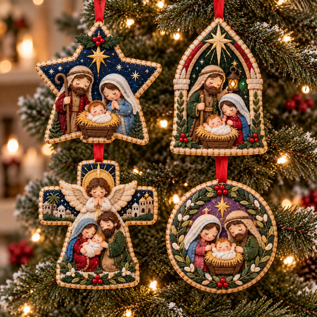 Holy Nativity Felt Ornament Gift Set GFTOTP21908
