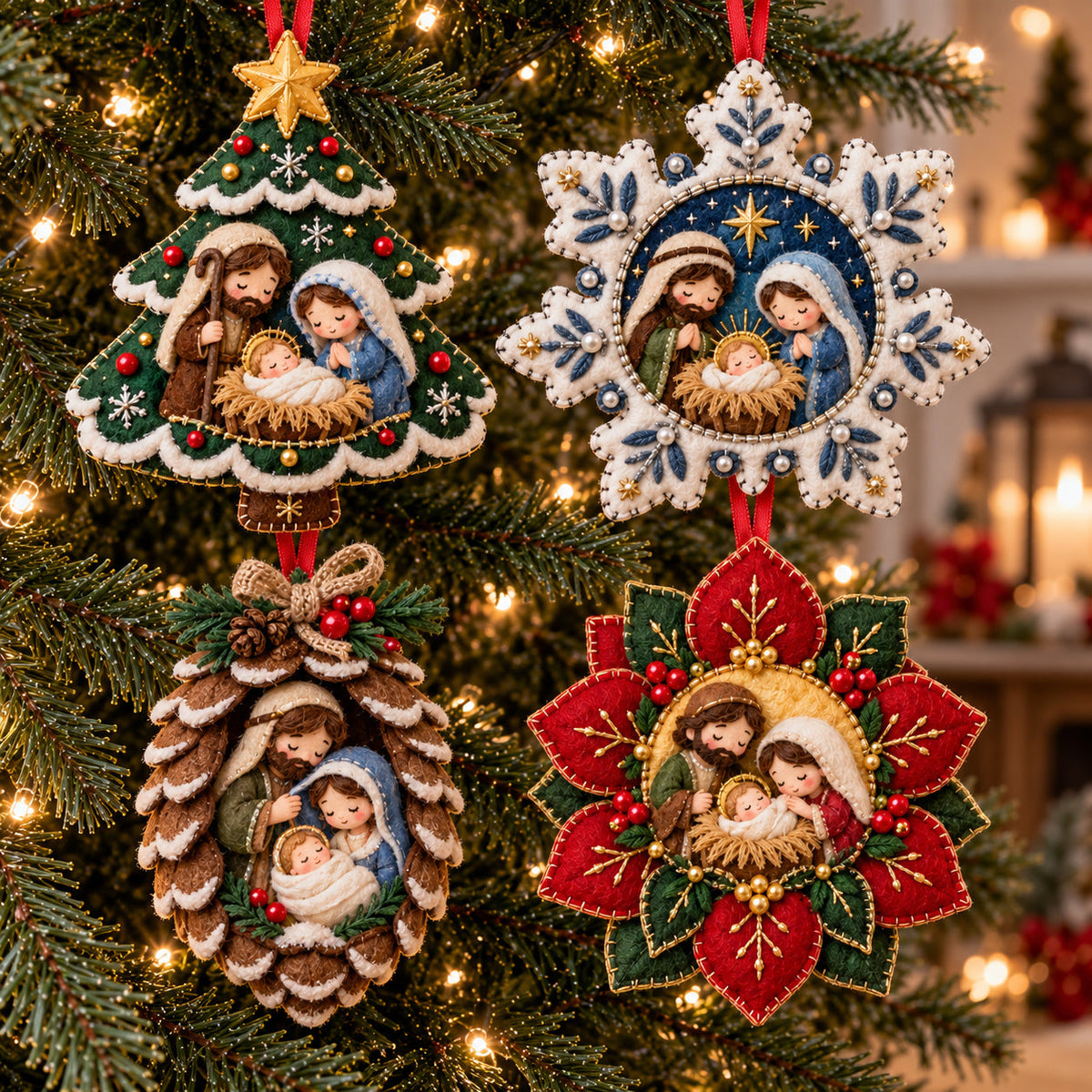 Holy Nativity Felt Ornament Gift Set GFTOTP21909