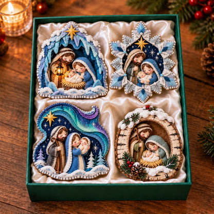 Winter Nativity Felt Ornament Gift Set GFTOTP21910