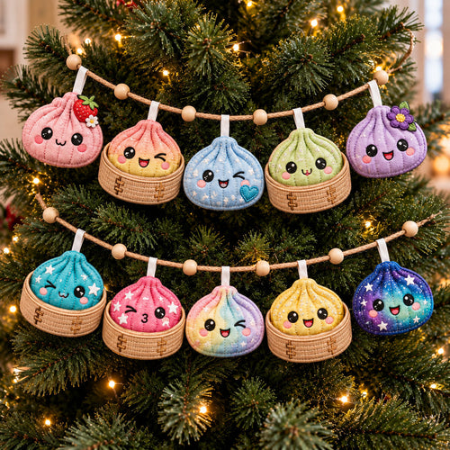 Kawaii Dumbling Custom Shape Quilted Garland GFTOTP21947