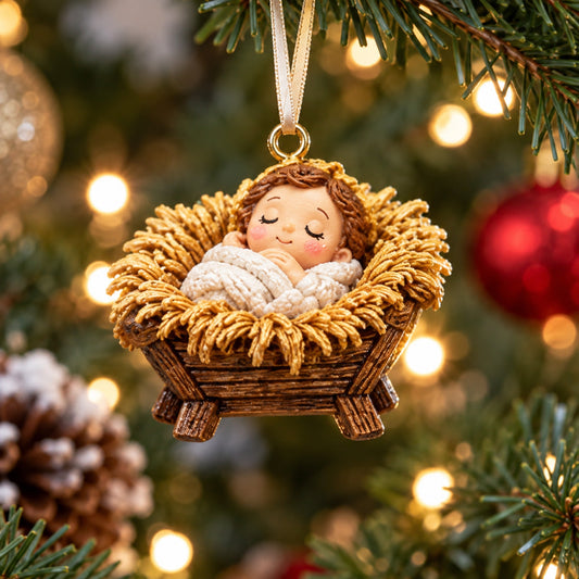 Nativity Scene Christmas Mica Ornament GFTOTP21984