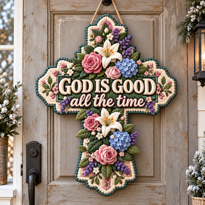 God Is Good Custom Shape Felt Door Hanger GFTOTP21991