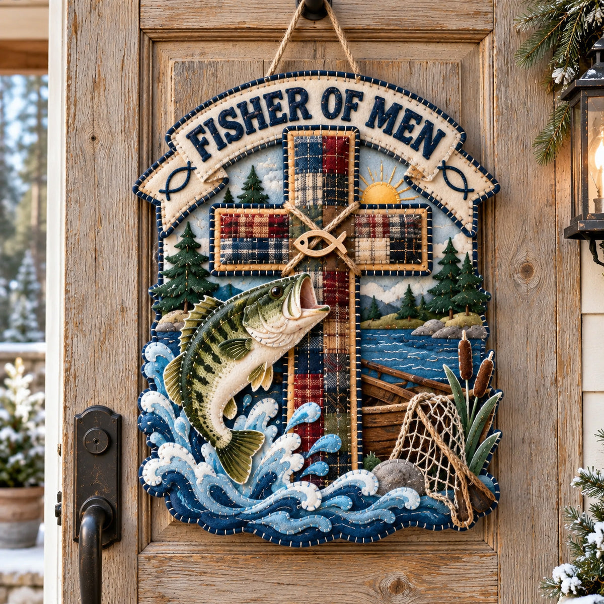 Fisher of Men Custom Shape Felt Door Hanger GFTOTP21994
