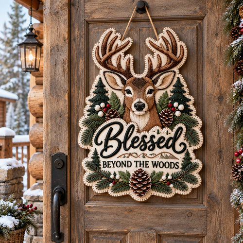 Wilderness Blessings Custom Shape Felt Door Hanger GFTOTP21997