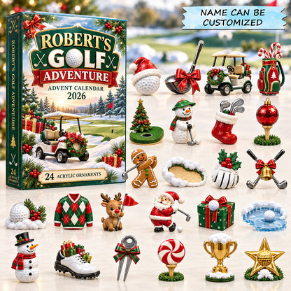 Personalized Golf Adventure Advent Calendar 2026 QTCUZ GFTOTP21999