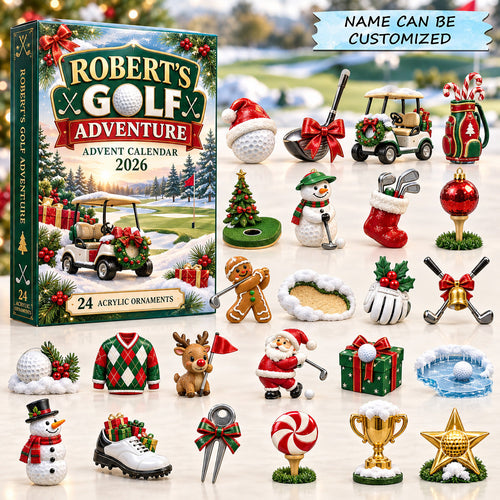 Personalized Golf Adventure Advent Calendar 2026 QTCUZ GFTOTP21999