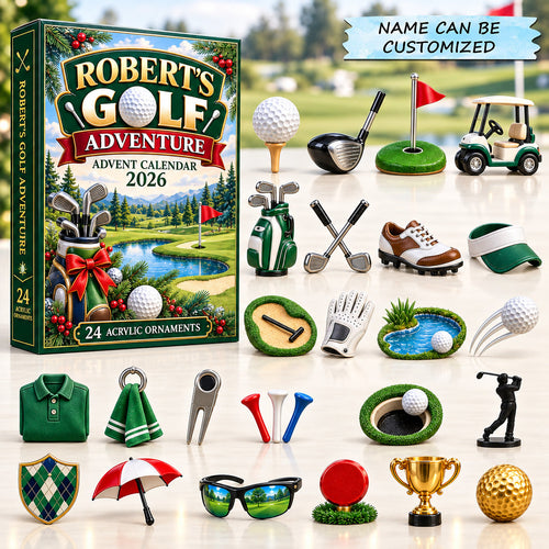 Personalized Golf Adventure Advent Calendar 2026 QTCUZ GFTOTP22000