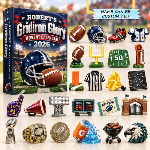 Personalized Gridiron Glory Advent Calendar 2026 QTCUZ GFTOTP22061