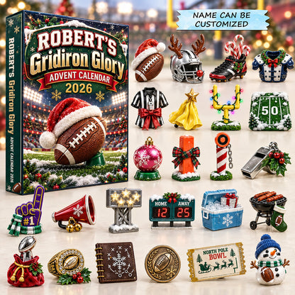 Personalized Gridiron Glory Advent Calendar 2026 QTCUZ GFTOTP22062